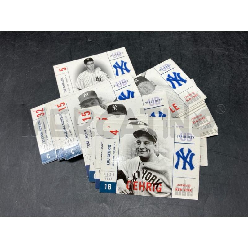 MAZZO CARTE UPPER DECK NEW YORK YANKEES | Mercatino dell'Usato Roma eur 1