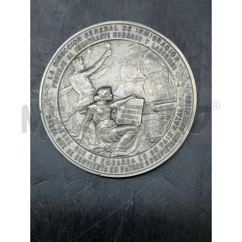 MEDAGLIA CENTENARIO GOVERNO ARGENTINO 1912 | Mercatino dell'Usato Roma eur 1