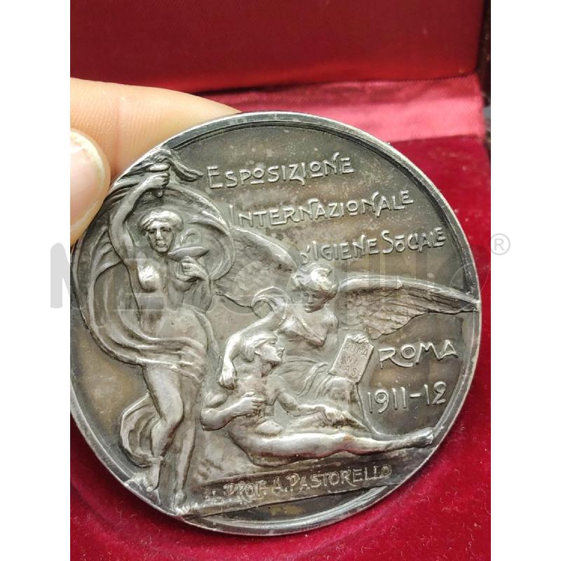 MEDAGLIA ESPOSIZIONE INTERNAZIONALE D'IGIENE SOCIALE ROMA 1911-1912 | Mercatino dell'Usato Roma eur 2