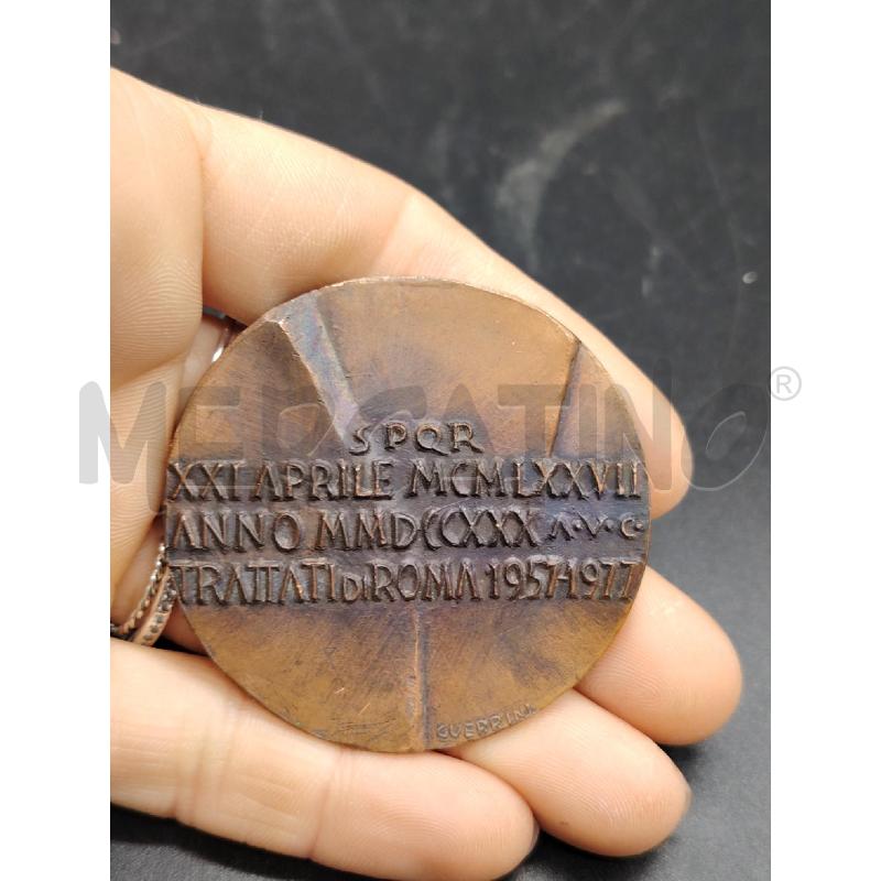 MEDAGLIA TRATTATI DI ROMA 1957-1977 | Mercatino dell'Usato Roma eur 2