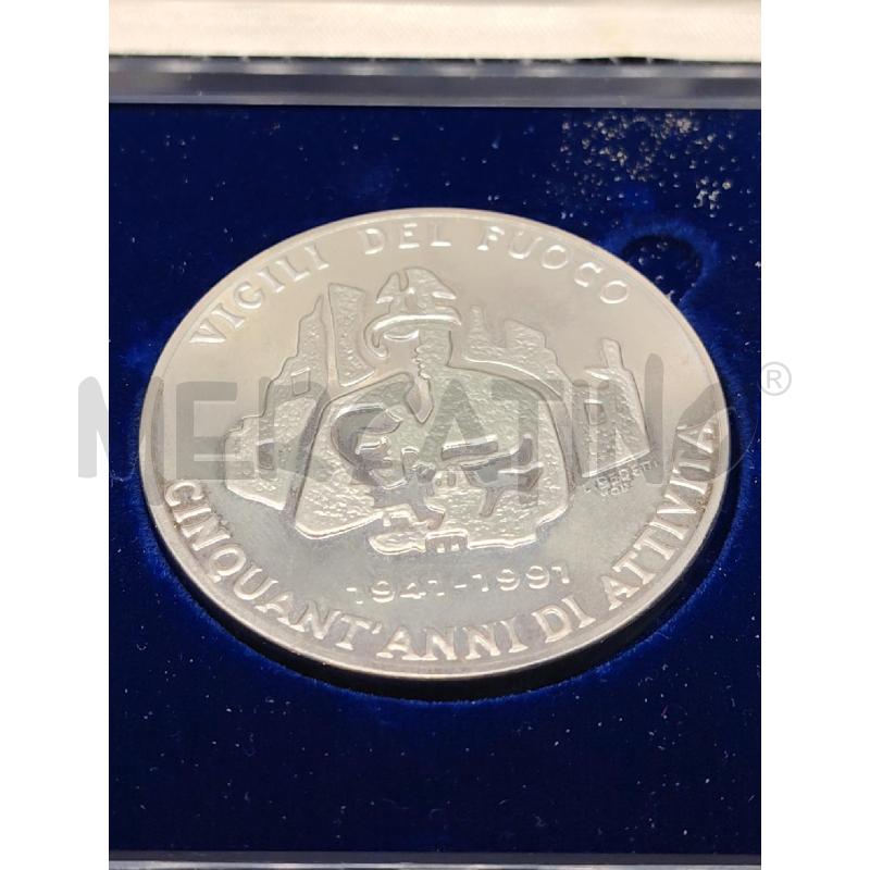 MEDAGLIA VIGILI DEL FUOCO ANNIVERSARIO 1941-1991 | Mercatino dell'Usato Roma eur 1
