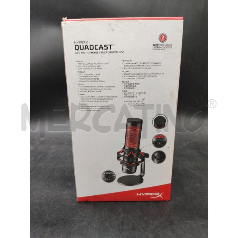 MICROFONO HYPERX QUADCAST  | Mercatino dell'Usato Roma eur 2
