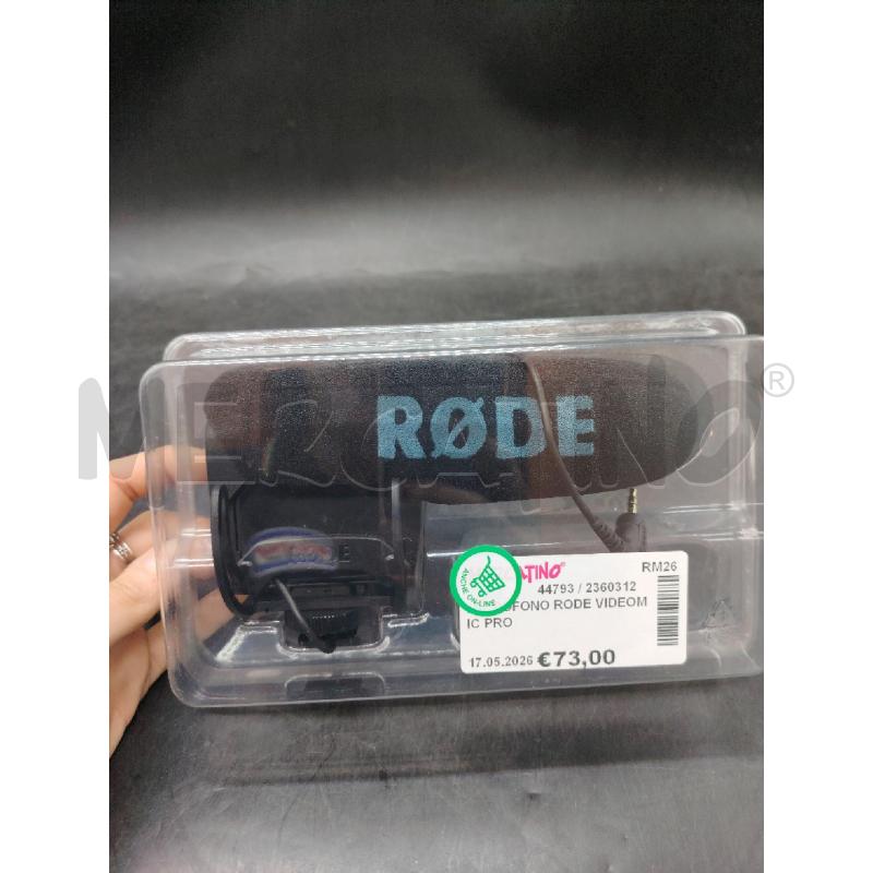 MICROFONO RODE VIDEOMIC PRO | Mercatino dell'Usato Roma eur 1