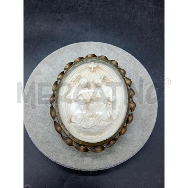 MINIATURA IMMAGINE SACRA OVALE CHIARA  | Mercatino dell'Usato Roma eur 1