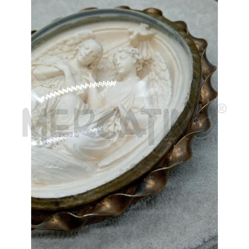 MINIATURA IMMAGINE SACRA OVALE CHIARA  | Mercatino dell'Usato Roma eur 2