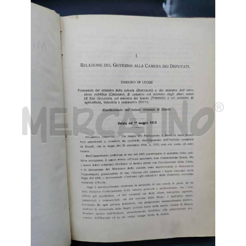 MINISTERO DELLE COLONIE BOLLETTINO UFFICIALE | Mercatino dell'Usato Roma eur 3