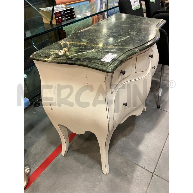MOBILETTO SHABBY P MARMO VERDE  | Mercatino dell'Usato Roma eur 2
