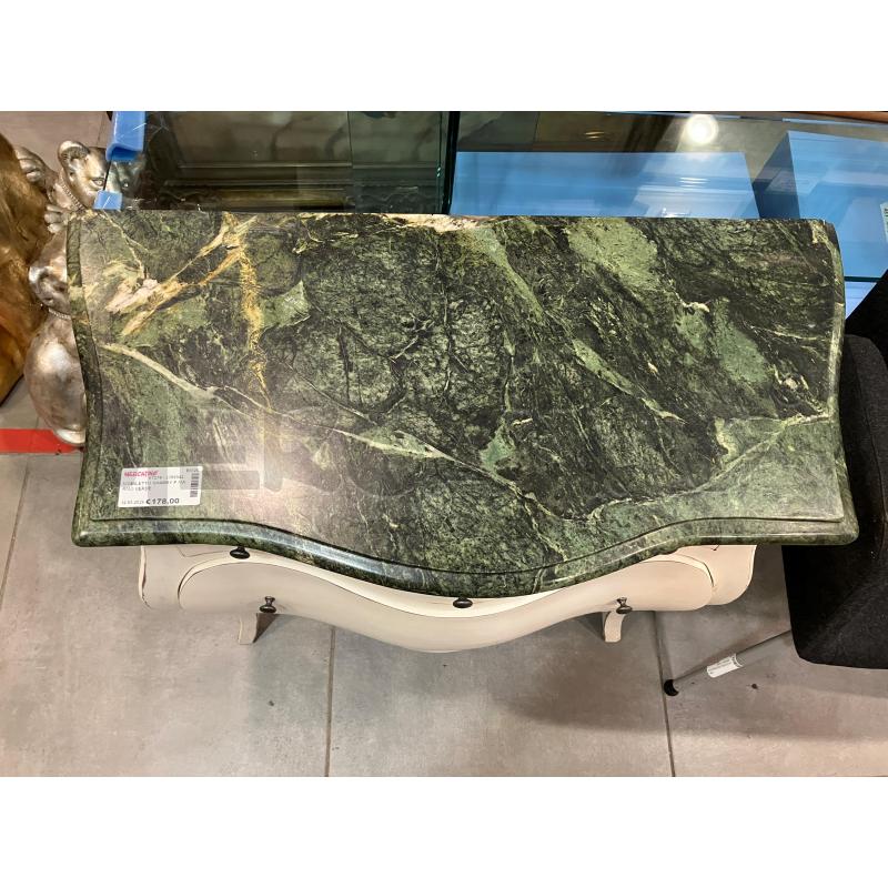 MOBILETTO SHABBY P MARMO VERDE  | Mercatino dell'Usato Roma eur 3