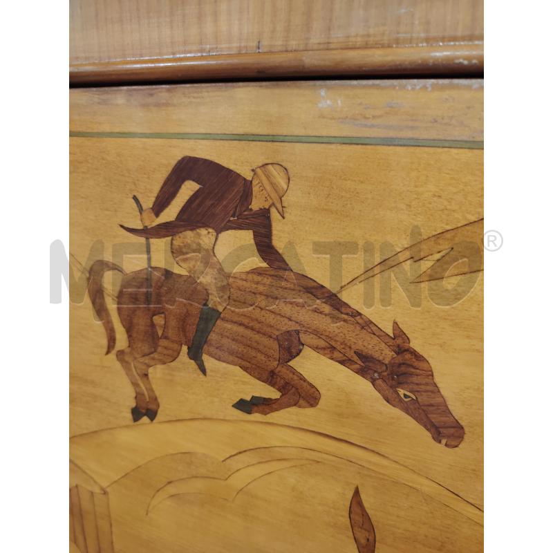 MOBILE BAR INTARSIATO '50 CACCIA  | Mercatino dell'Usato Roma eur 4