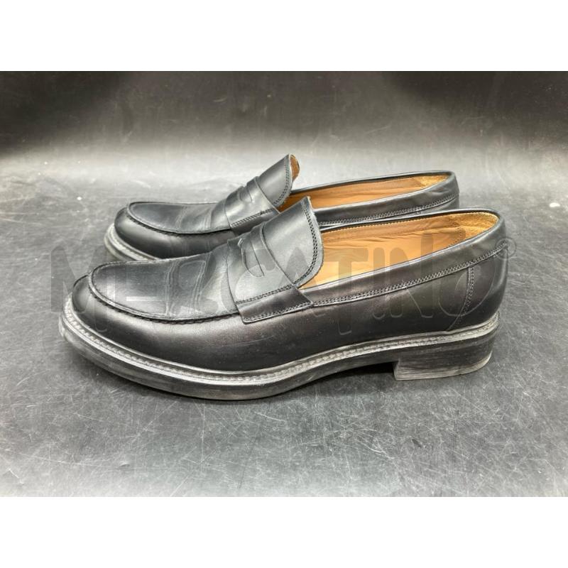 MOCASSINI PELLE U MANUEL PIPERNO NERE  | Mercatino dell'Usato Roma eur 3