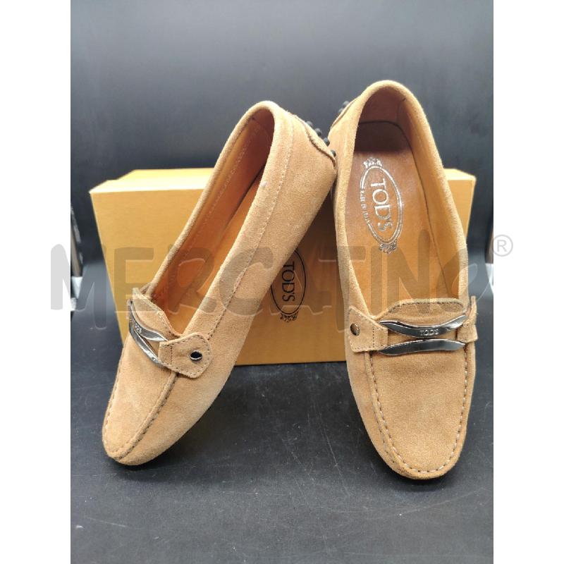 MOCASSINI TOD'S SCATO BEI SCAMOSCIATE BORCHIETTE NERE | Mercatino dell'Usato Roma eur 1