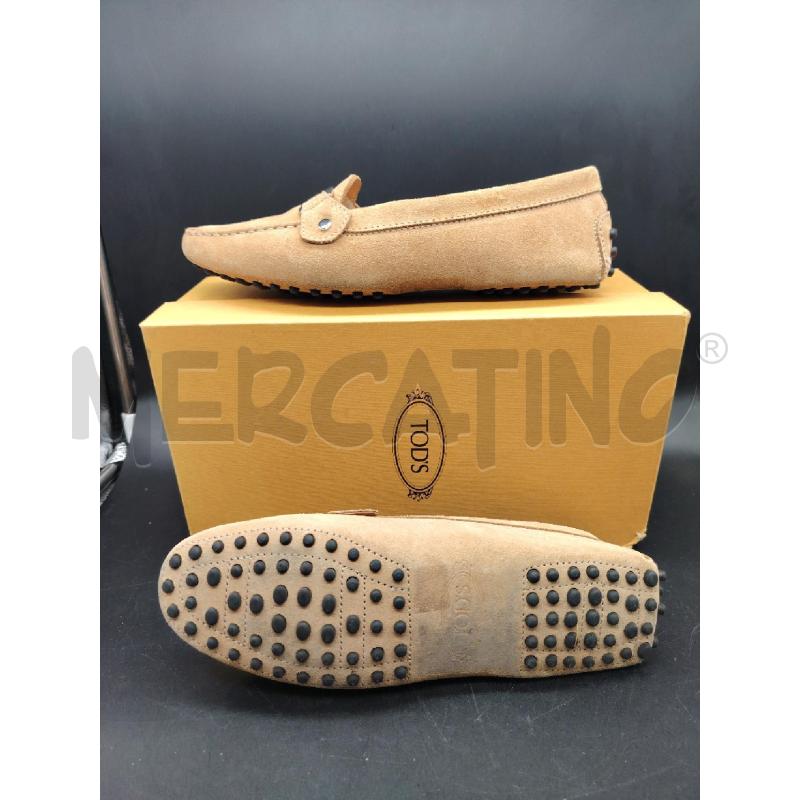 MOCASSINI TOD'S SCATO BEI SCAMOSCIATE BORCHIETTE NERE | Mercatino dell'Usato Roma eur 2
