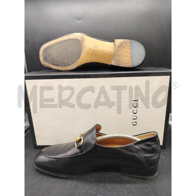 MOCASSINI U GUCCI NERE MORSETTO DOR  | Mercatino dell'Usato Roma eur 3