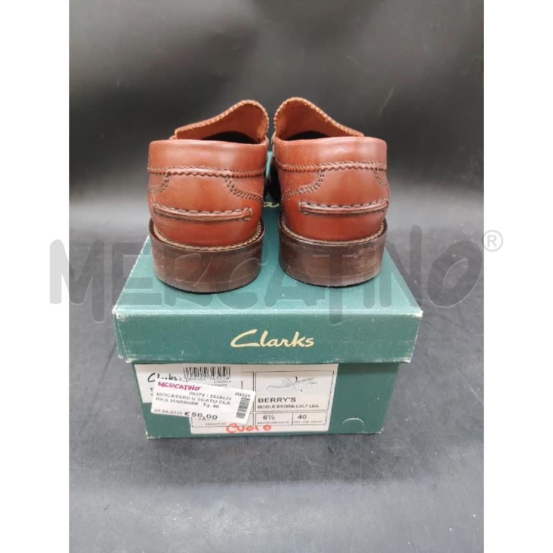 MOCASSINI U SCATO CLARKS MARRONI  | Mercatino dell'Usato Roma eur 2