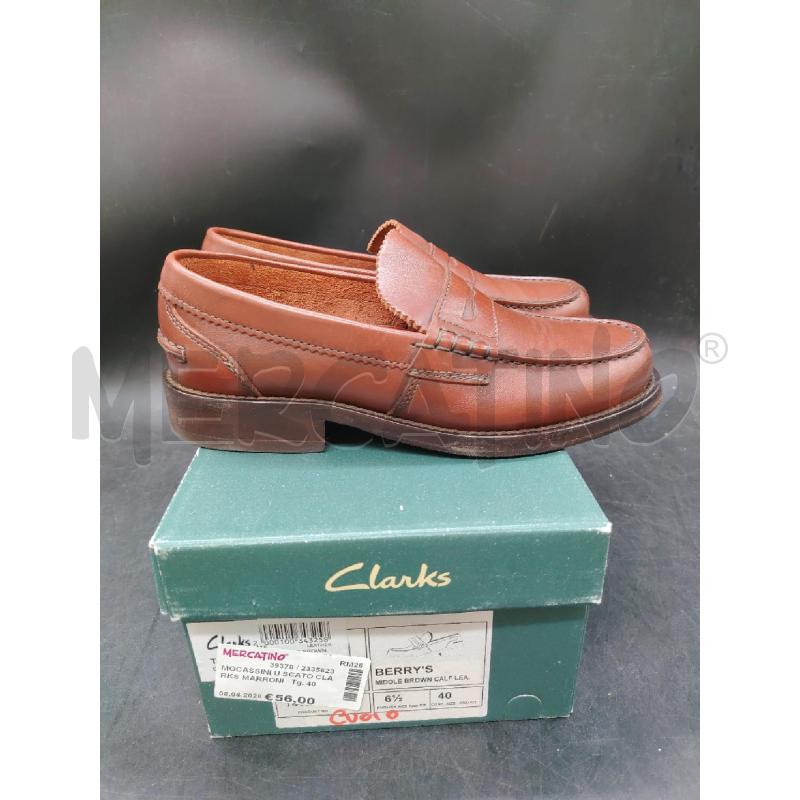 MOCASSINI U SCATO CLARKS MARRONI  | Mercatino dell'Usato Roma eur 3