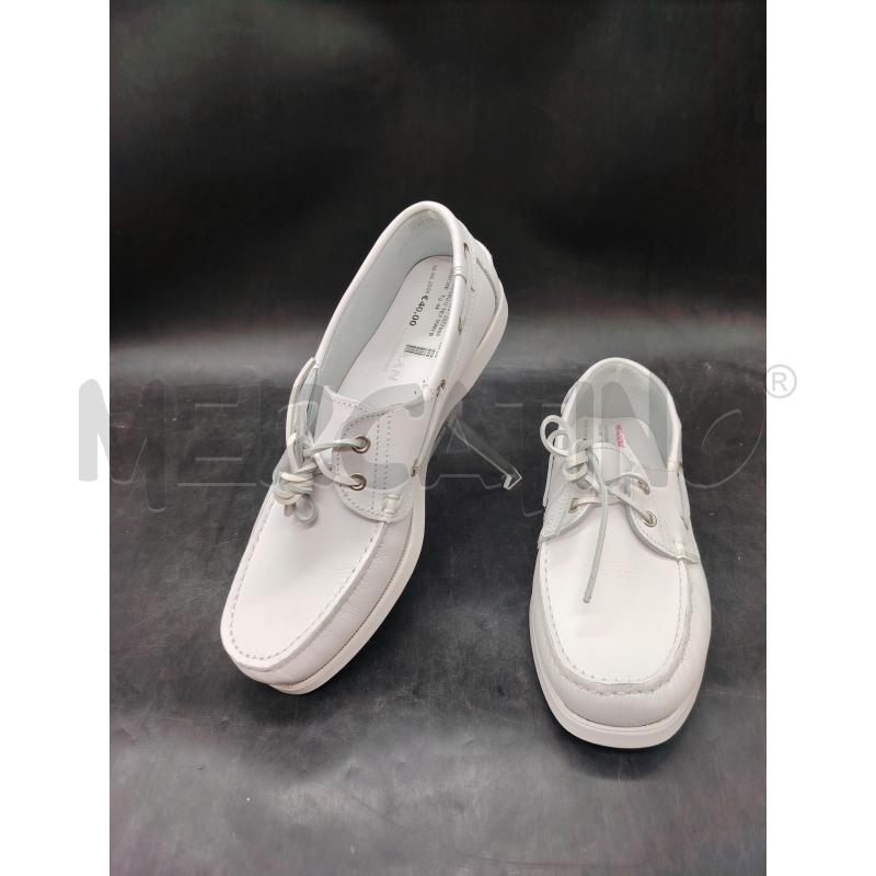 MOCASSINI U TEX MAN BIANCHE  | Mercatino dell'Usato Roma eur 1
