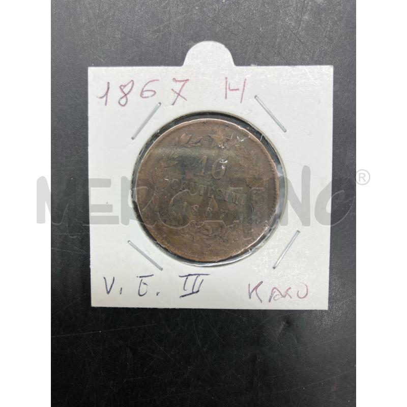 MONETA 10 CENTESIMI 1867 | Mercatino dell'Usato Roma eur 1