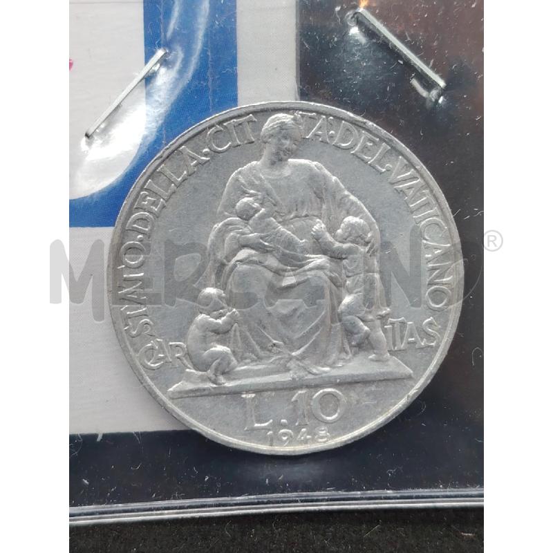 MONETA 10 LIRE PIO XII 1948 | Mercatino dell'Usato Roma eur 2