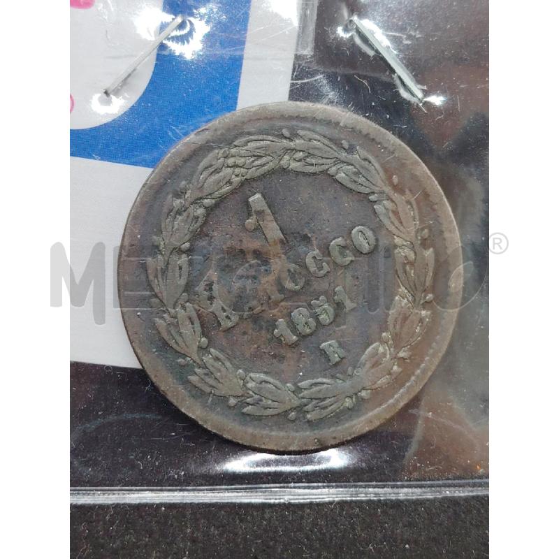 MONETA 1 BAIOCCO 1851 | Mercatino dell'Usato Roma eur 2