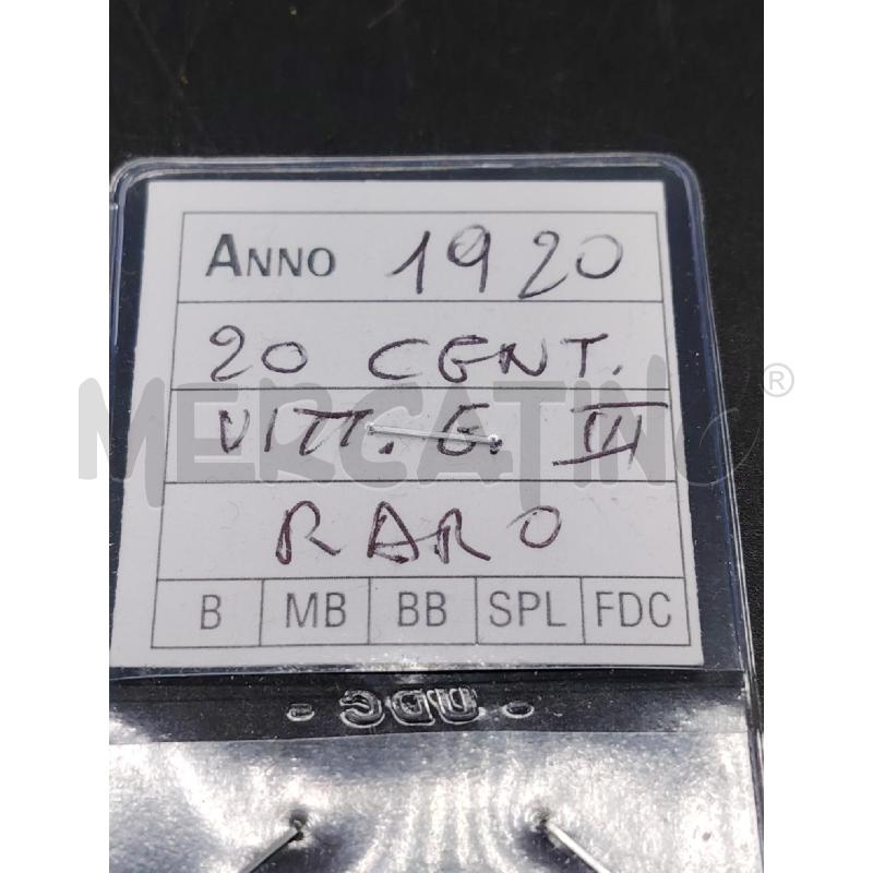MONETA 20 CENT 1920 | Mercatino dell'Usato Roma eur 2