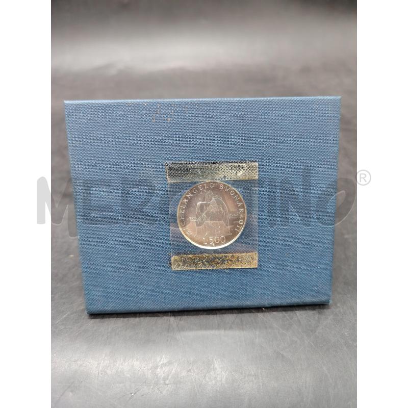 MONETA 500 LIRE MICHELANGELO BUONARROTI | Mercatino dell'Usato Roma eur 1