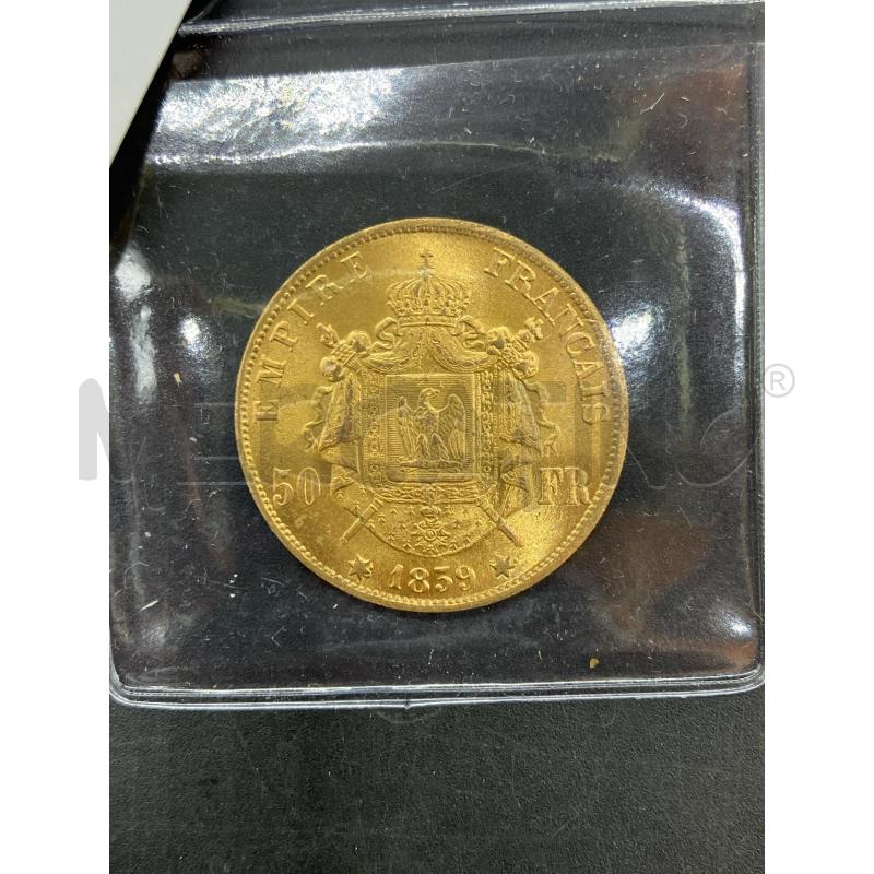 MONETA 50 FRANCHI NAPOLEONE III | Mercatino dell'Usato Roma eur 1