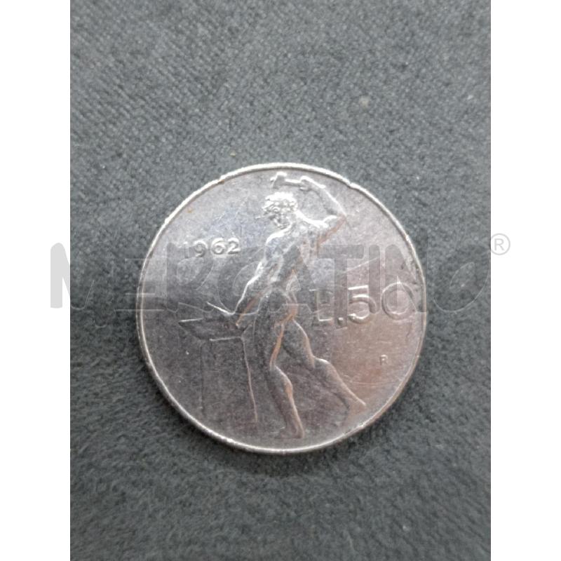 MONETA 50 LIRE 1962 | Mercatino dell'Usato Roma eur 1