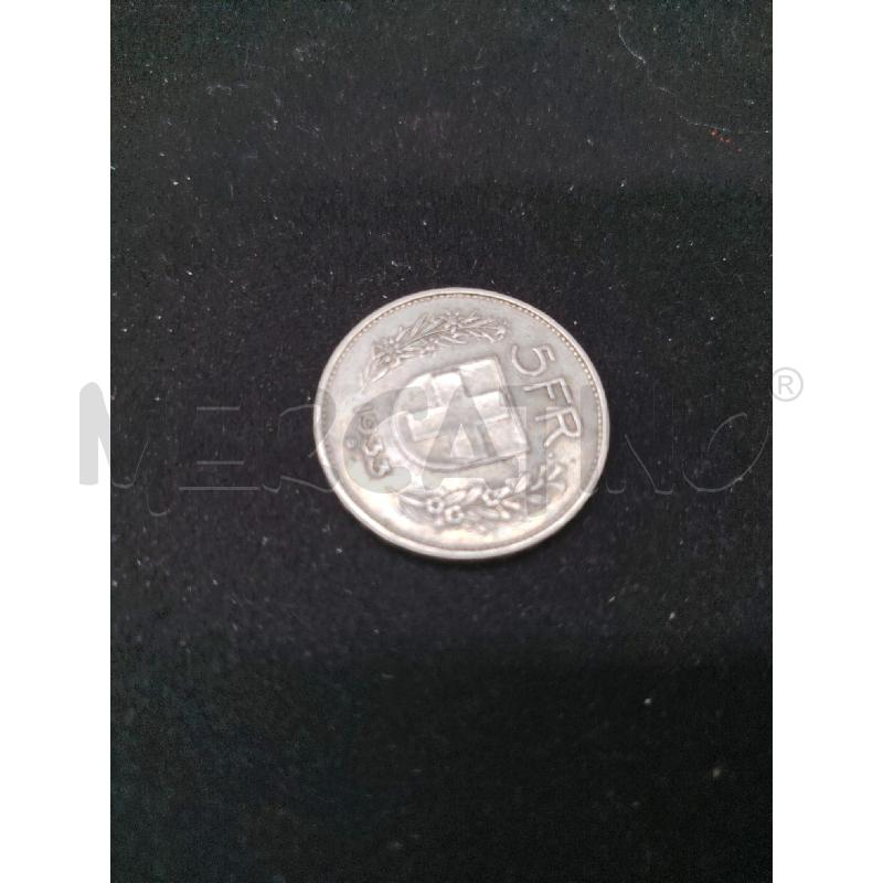 MONETA 5 FRANCHI 1933 | Mercatino dell'Usato Roma eur 1