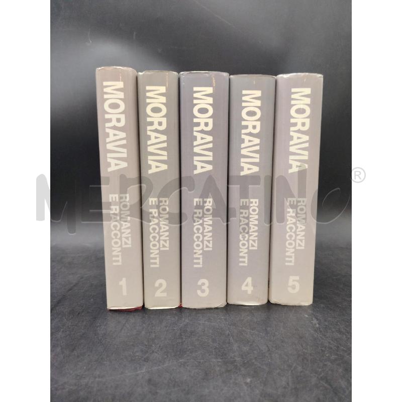 MORAVIA ROMANZI E RACCONTI 5 VOLUMI | Mercatino dell'Usato Roma eur 1