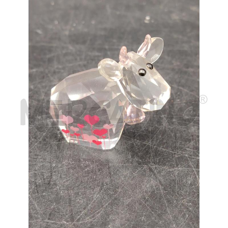 MUCCA  SWAROWSKI TRASP CUORI ROSA  | Mercatino dell'Usato Roma eur 1