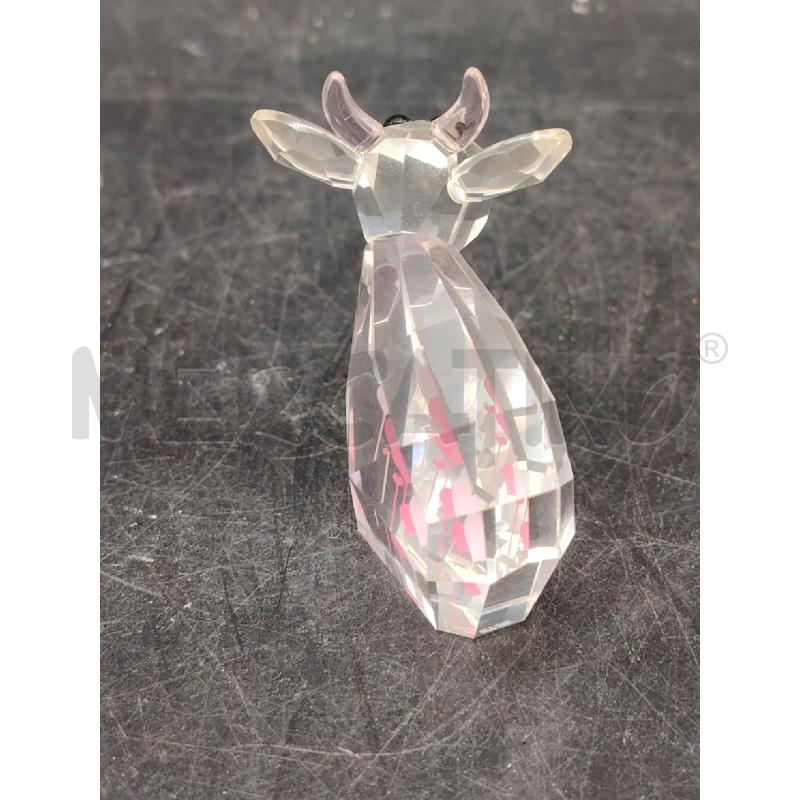 MUCCA  SWAROWSKI TRASP CUORI ROSA  | Mercatino dell'Usato Roma eur 2