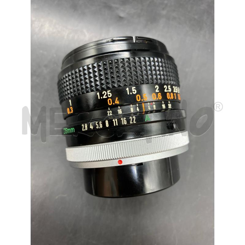 OBIETTIVO CANON FD 28MM 1:2.8 | Mercatino dell'Usato Roma eur 3