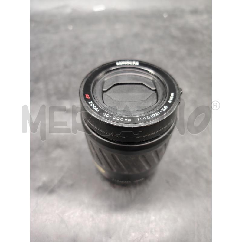 OBIETTIVO MINOLTA ZOOM AF 80-200 | Mercatino dell'Usato Roma eur 1