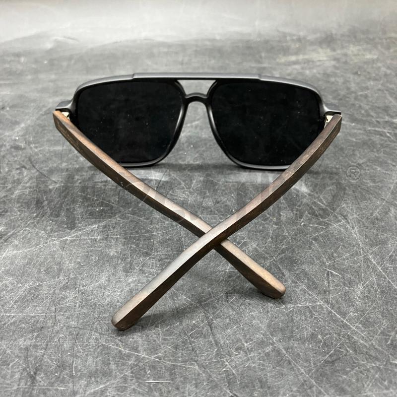OCCHIALI BAMBOOD MARR NERI  | Mercatino dell'Usato Roma eur 3
