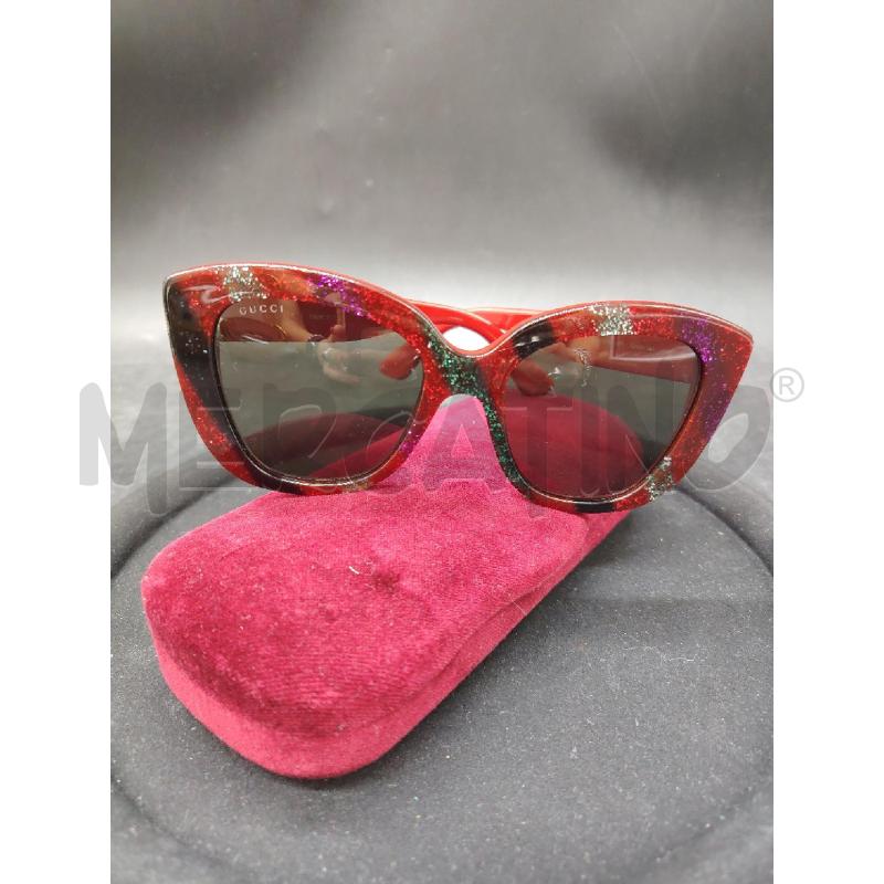 OCCHIALI GUCCI ROSSO GLITTER GG 0327S | Mercatino dell'Usato Roma eur 1