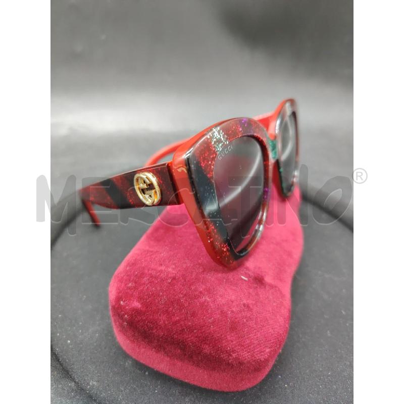 OCCHIALI GUCCI ROSSO GLITTER GG 0327S | Mercatino dell'Usato Roma eur 2
