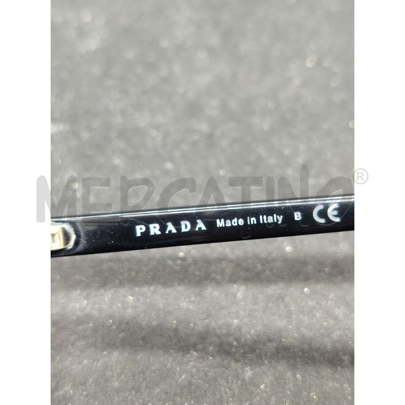OCCHIALI PRADA NERO LOGO LATO | Mercatino dell'Usato Roma eur 3