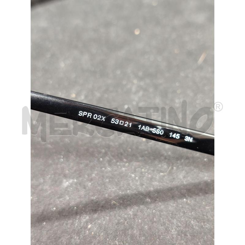 OCCHIALI PRADA NERO LOGO LATO | Mercatino dell'Usato Roma eur 4