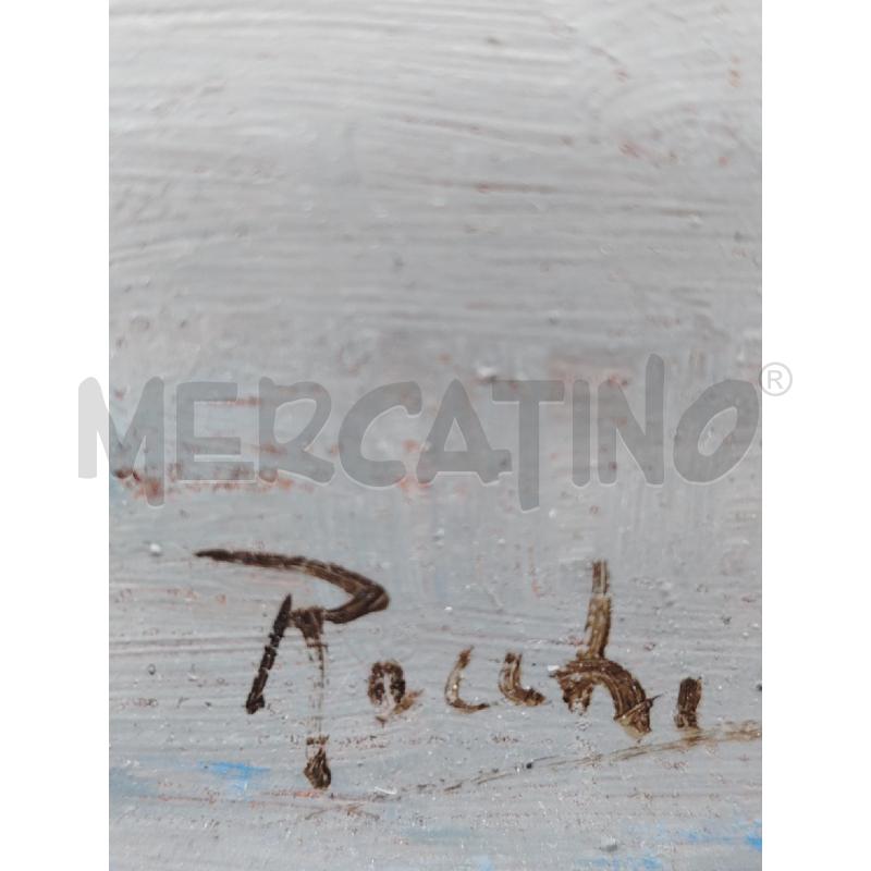 OGGETTO QUADRO OLIO SU RTAVOLA BARCHE  | Mercatino dell'Usato Roma eur 3