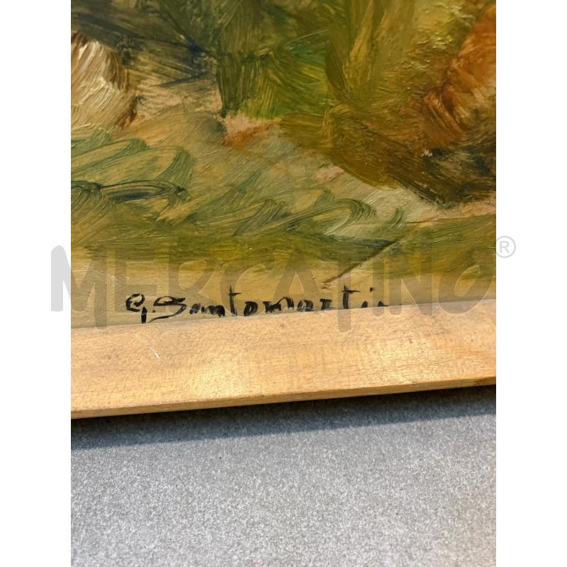 OLIO SU TAVOLA PAESAGGIO SANTOMARTINO | Mercatino dell'Usato Roma eur 2