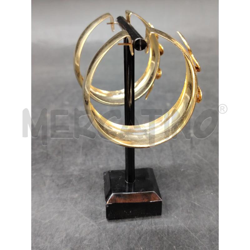 ORECCHINI CERCHI LARGHI SERPENTE DOR | Mercatino dell'Usato Roma eur 3