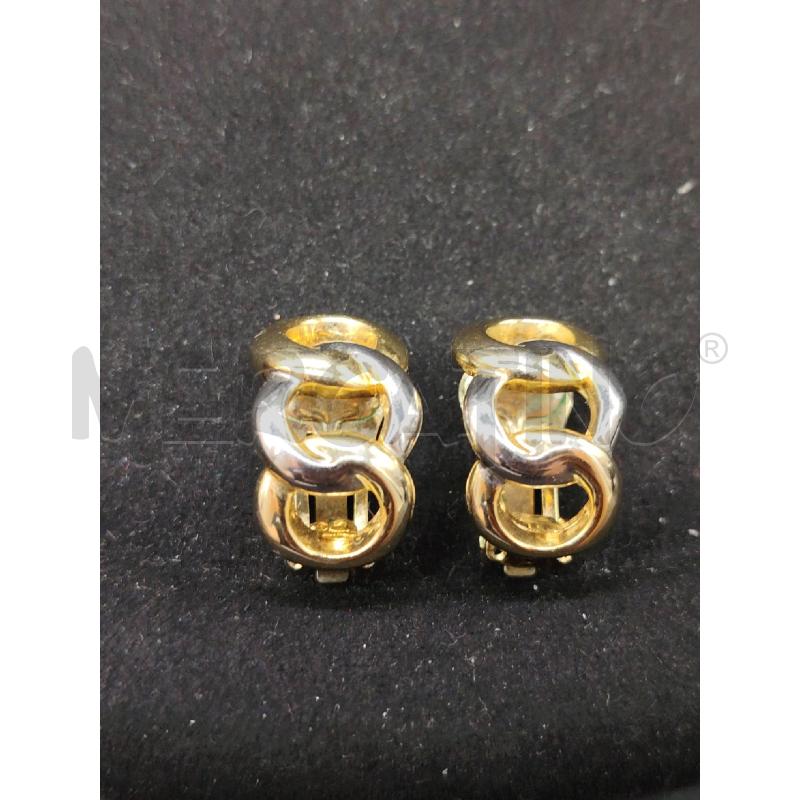 ORECCHINI CLIPS CATENA DOR MET | Mercatino dell'Usato Roma eur 1