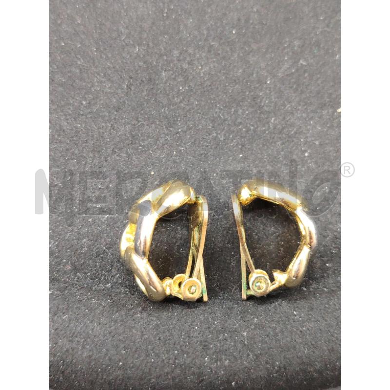 ORECCHINI CLIPS CATENA DOR MET | Mercatino dell'Usato Roma eur 2