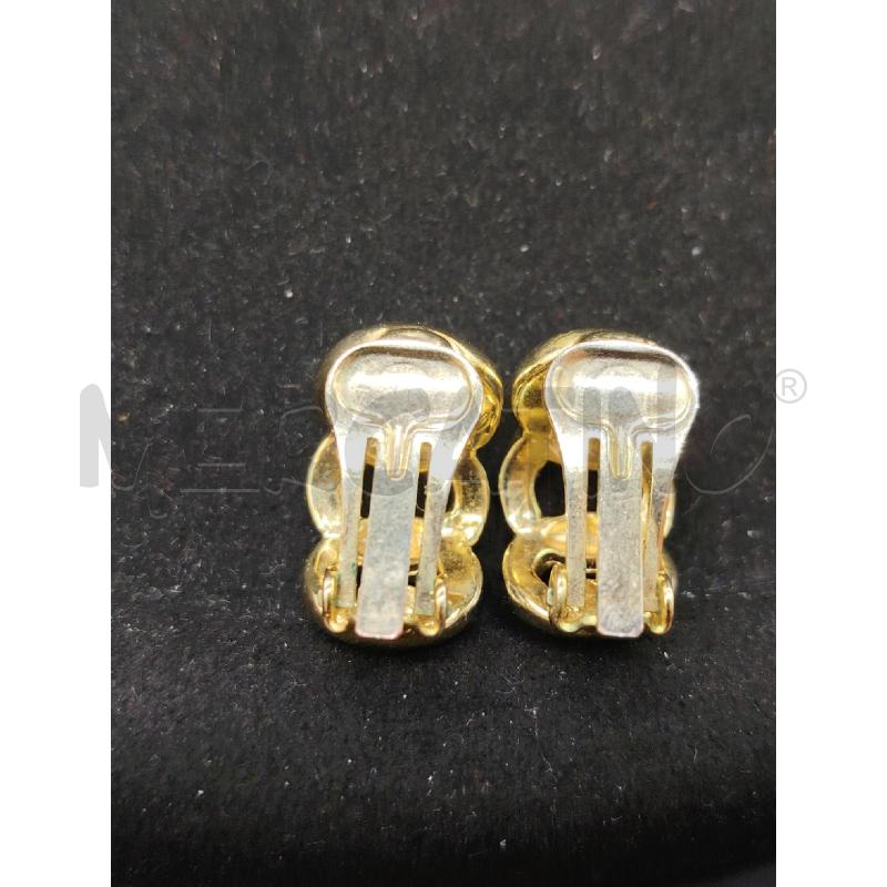 ORECCHINI CLIPS CATENA DOR MET | Mercatino dell'Usato Roma eur 3