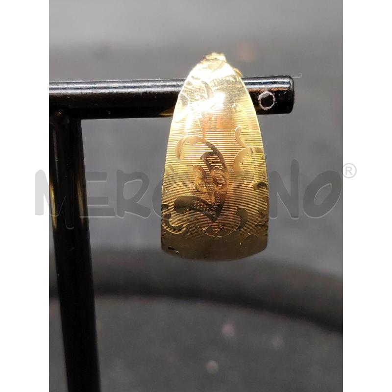 ORECCHINI CLIPS DOR ALLUNGATI | Mercatino dell'Usato Roma eur 2