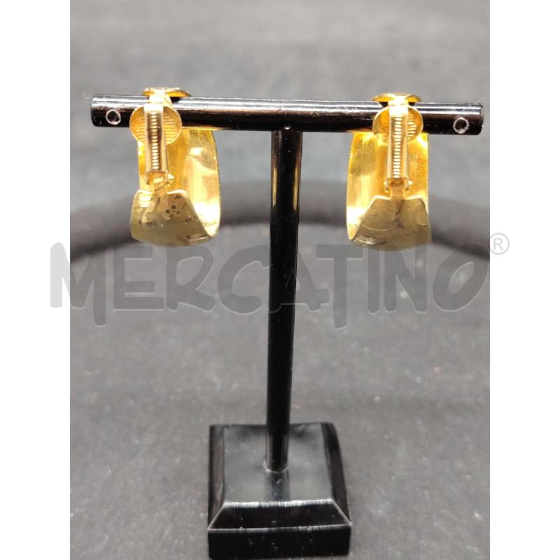 ORECCHINI CLIPS DOR ALLUNGATI | Mercatino dell'Usato Roma eur 3