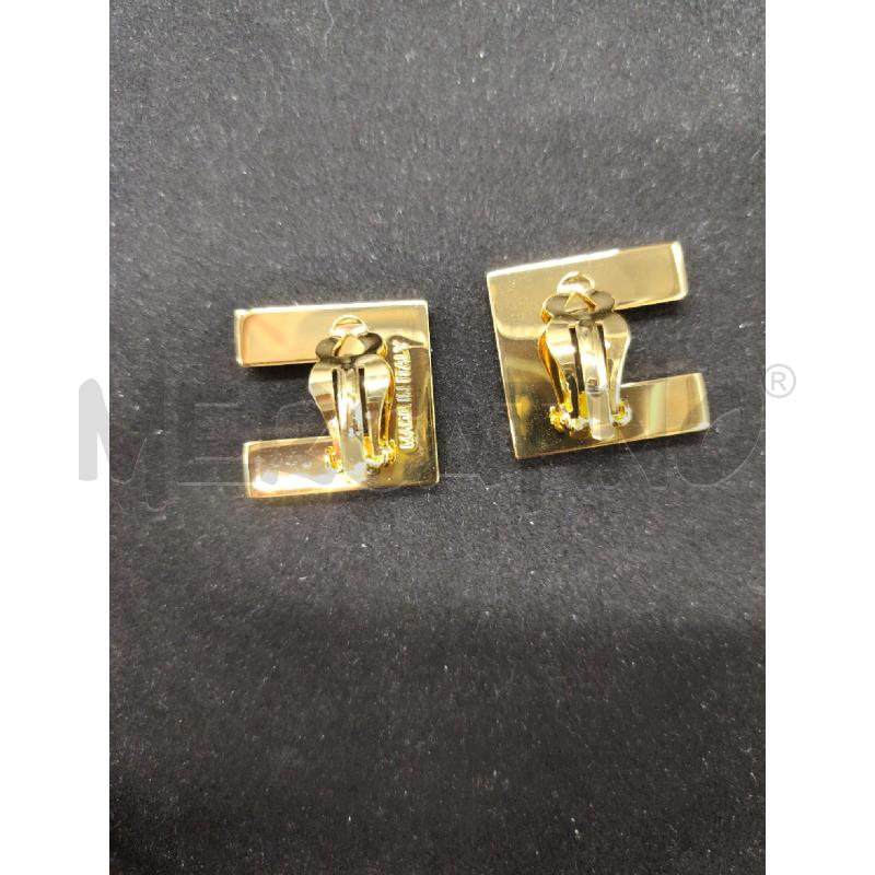 ORECCHINI CLIPS ELISABETTA FRANCHI DOR LOGO | Mercatino dell'Usato Roma eur 2