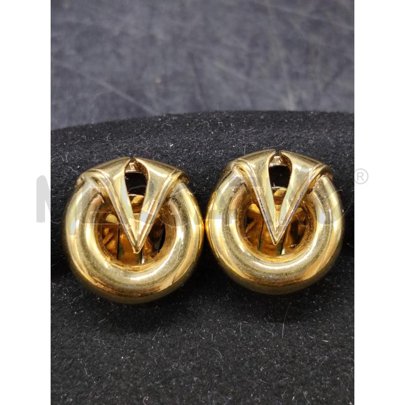 ORECCHINI CLIPS VALENTINO DOR CERCHIO V | Mercatino dell'Usato Roma eur 1