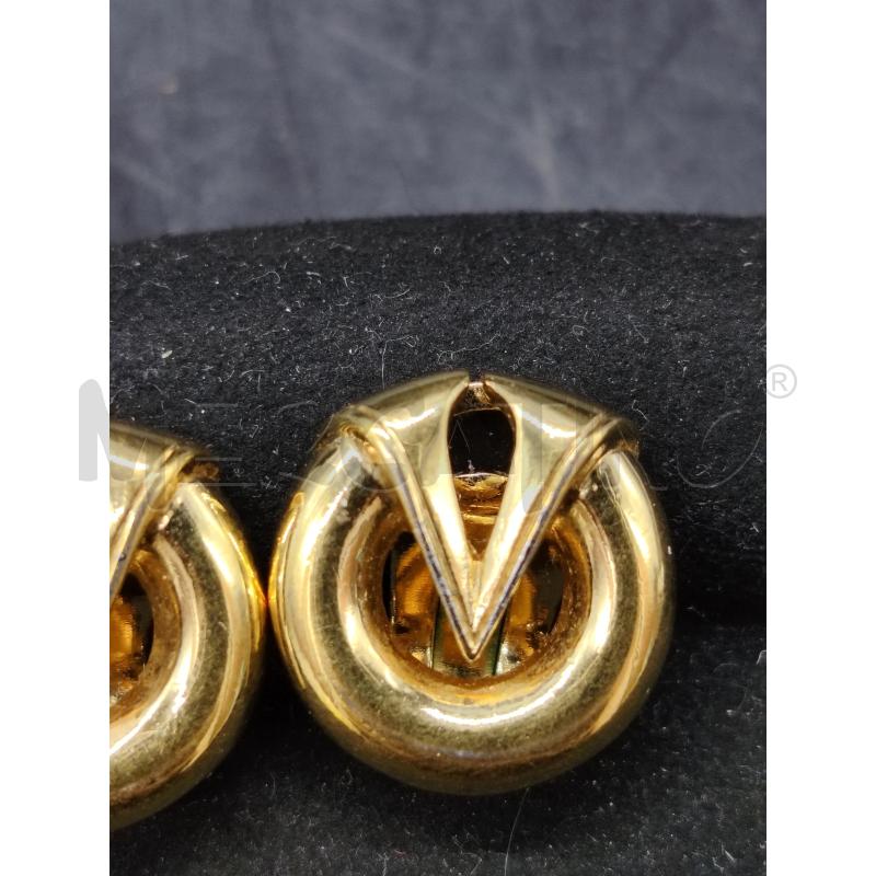 ORECCHINI CLIPS VALENTINO DOR CERCHIO V | Mercatino dell'Usato Roma eur 2