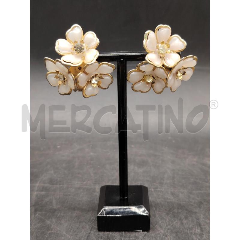 ORECCHINI CLIP FIORI ROS PROF DOR | Mercatino dell'Usato Roma eur 1